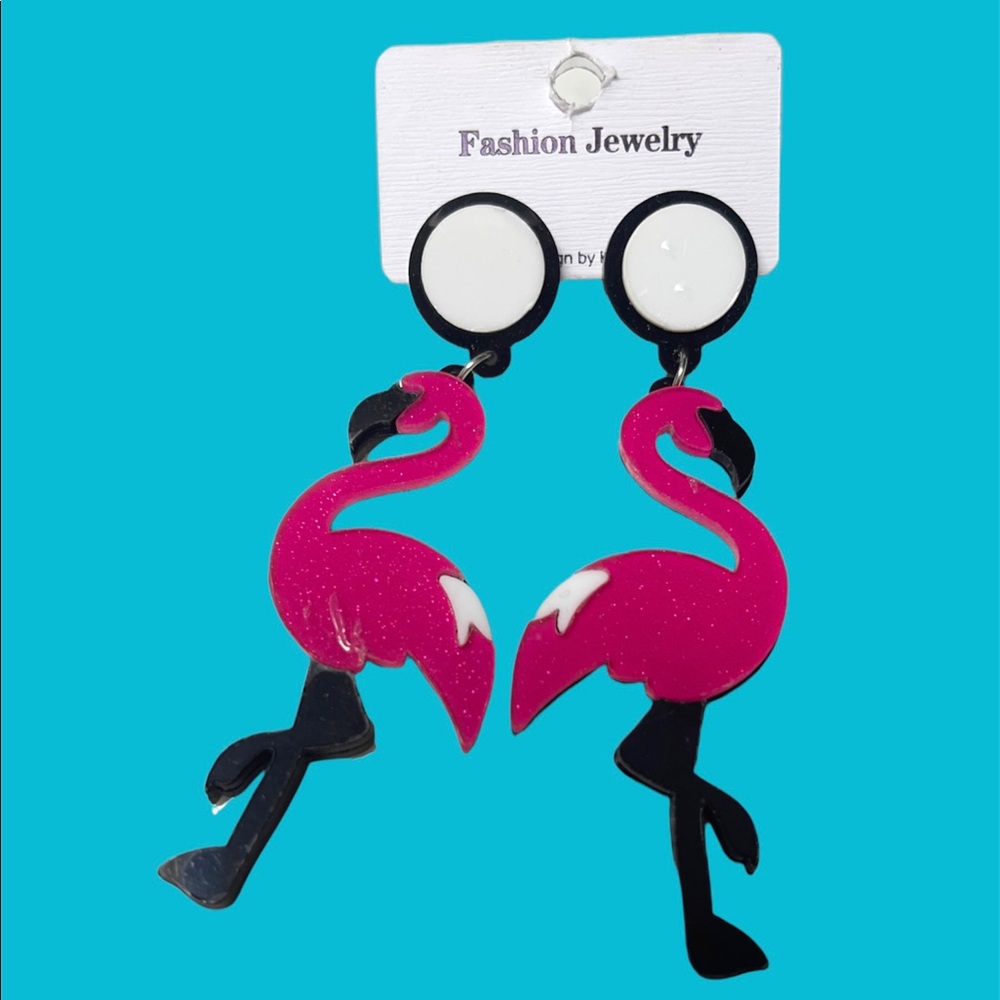 Flamingo Earrings never used them before